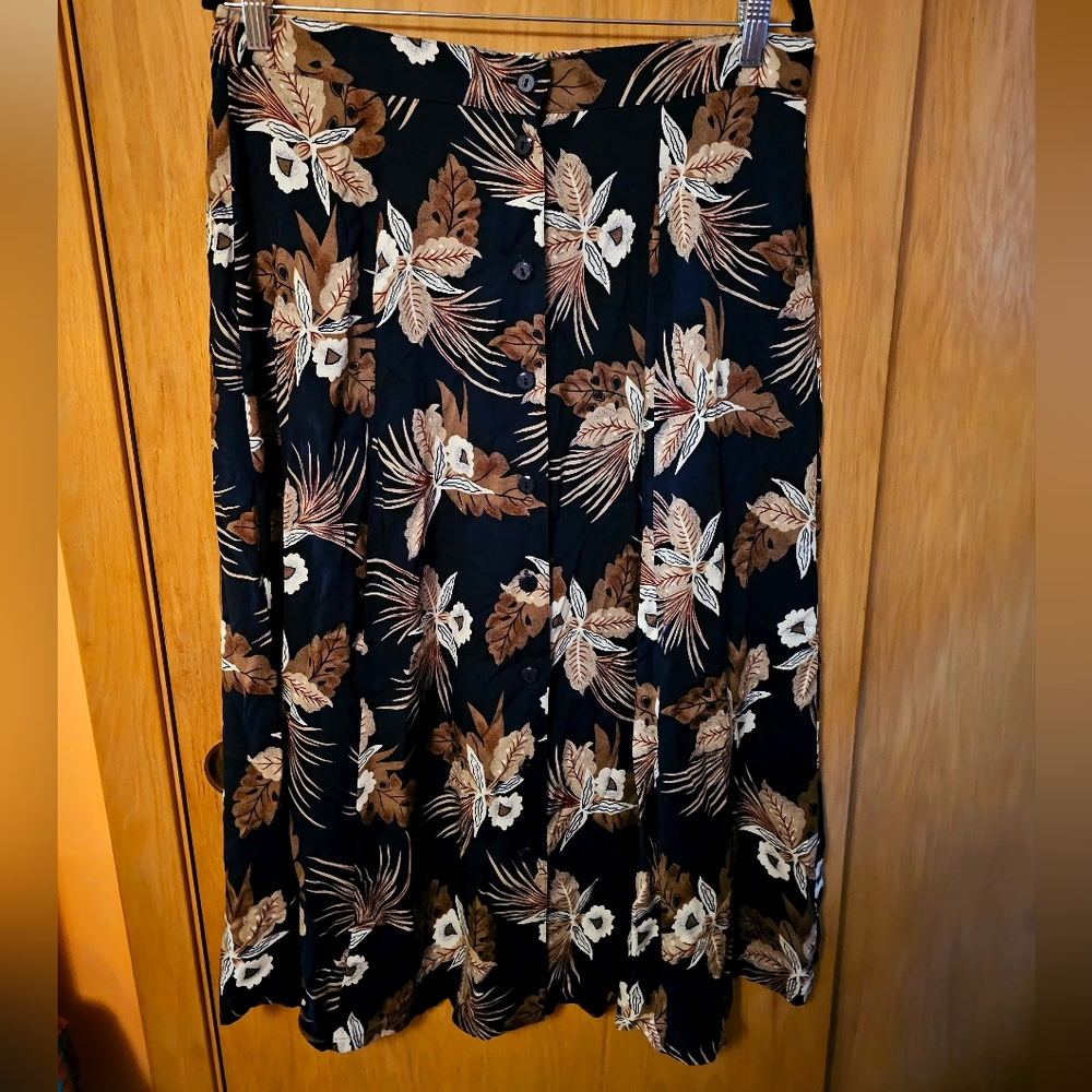 Vintage Radcliffe by Sag Harbor Skirt L Floral